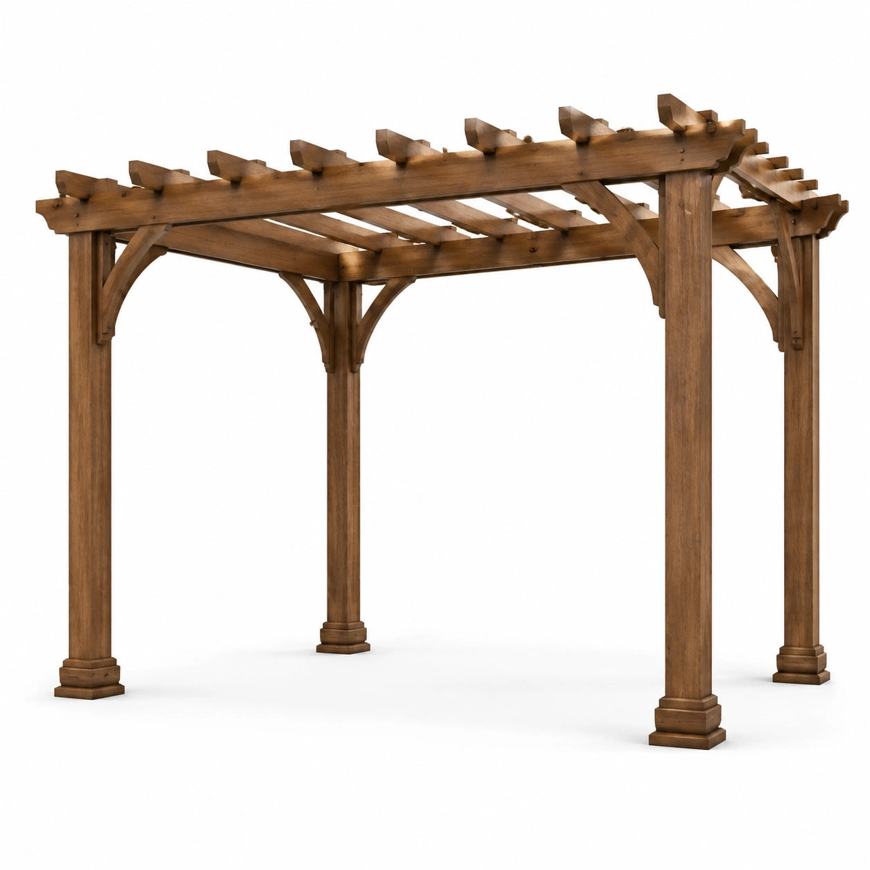 Pergola en bois marron 3x4m