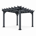 Pergola en aluminium noir 300x300 cm