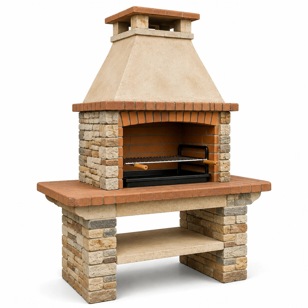 Barbecue en pierre et béton pour extérieur